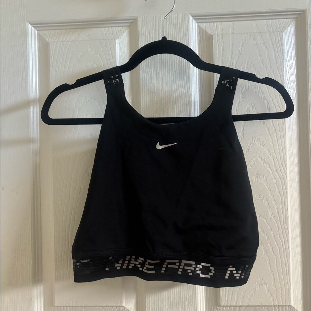 Nike longline sports bra with back cutout